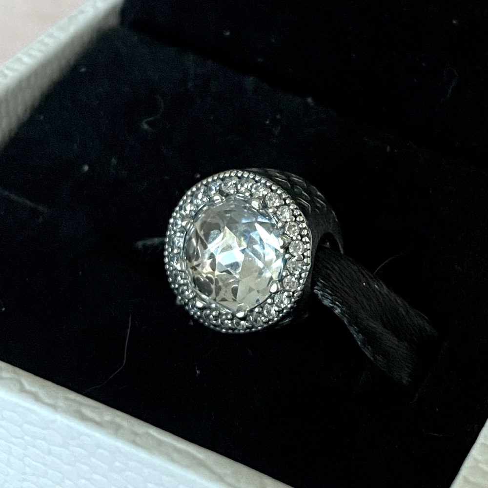 Pandora Radiant Heart Clear CZ Bead